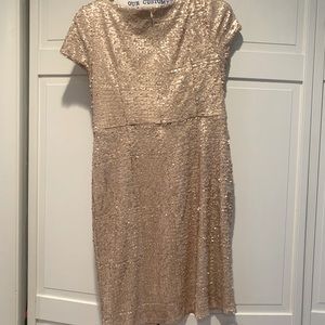 Champagne sequin dress